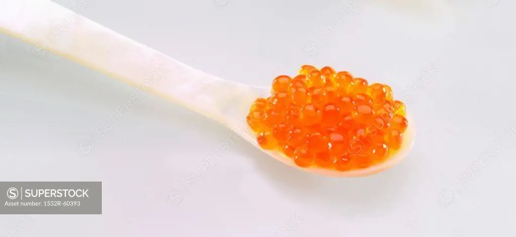 A spoonfull of trout caviar