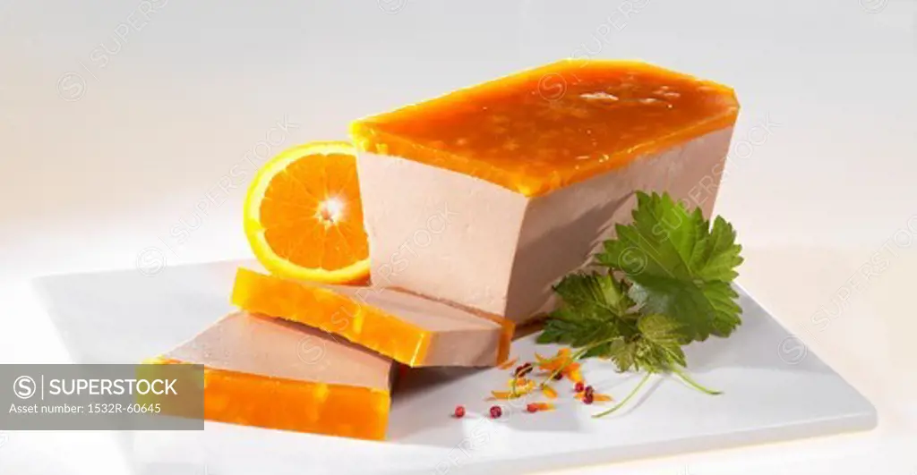 Duck pate with orange