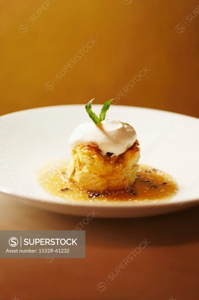 Puff Pastry Dessert with Orange Vanilla Sauce and Vanilla Cream