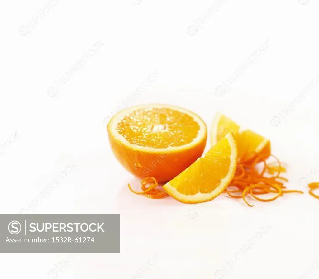 Orange and orange zest