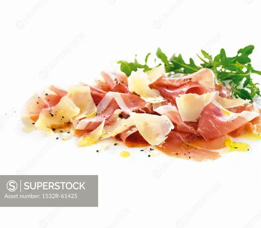 Prosciutto with Parmesan and rocket