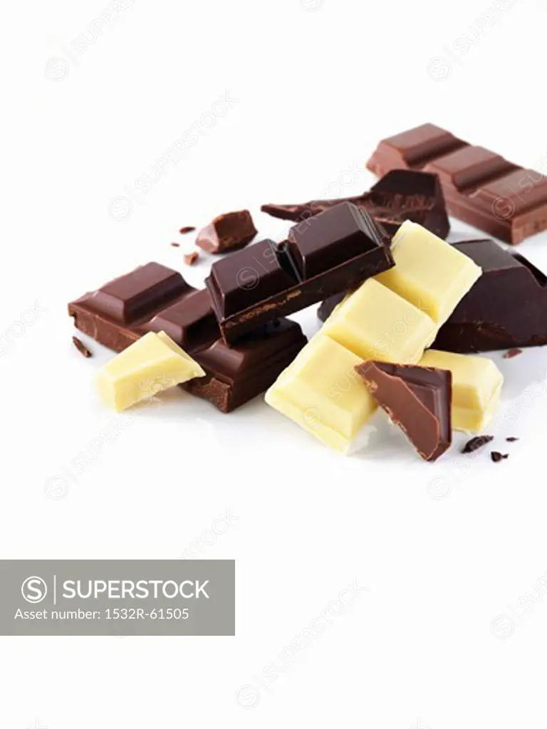 Assorted chocolate chunks