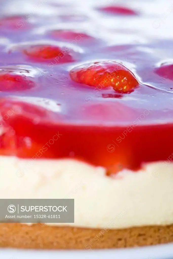 A strawberry tart with jelly (detail)