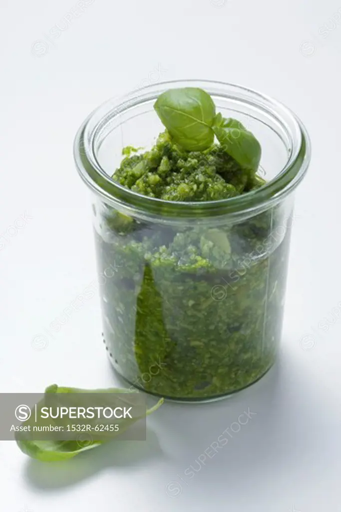 Pesto in a jar