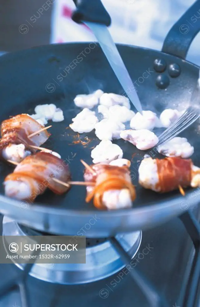 Goat's cheese wrapped in bacon