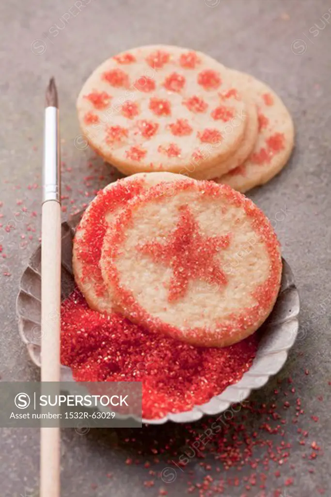 Decorated sugar biscuits