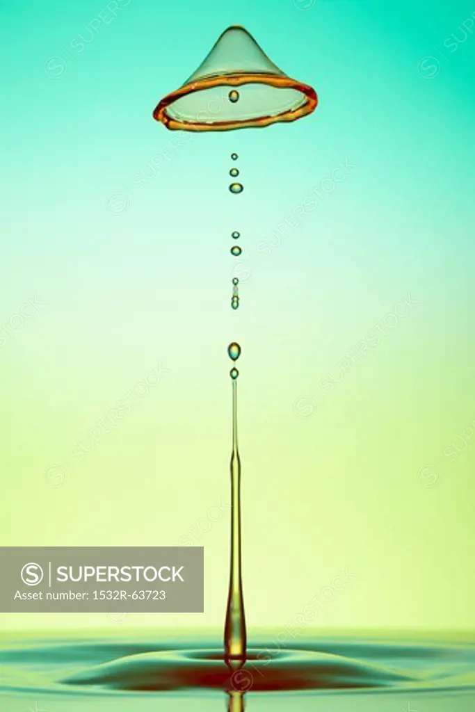 An artistic shot of water drops