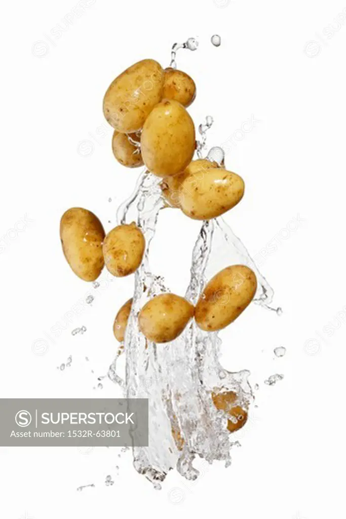 Potatoes and a splash of water