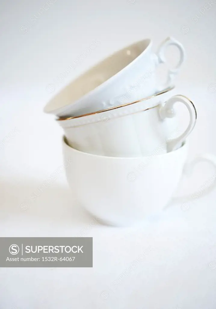 Three tea cups (stacked)