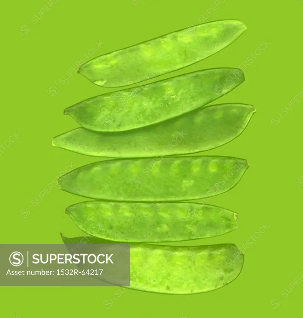 Several sugar snap peas