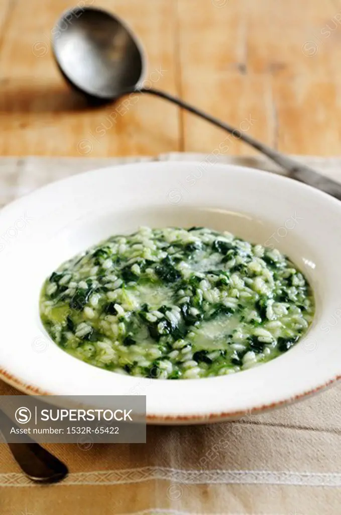 Spinach and parmesan risotto