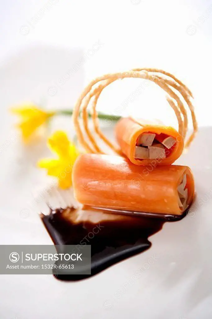 Papaya foie gras