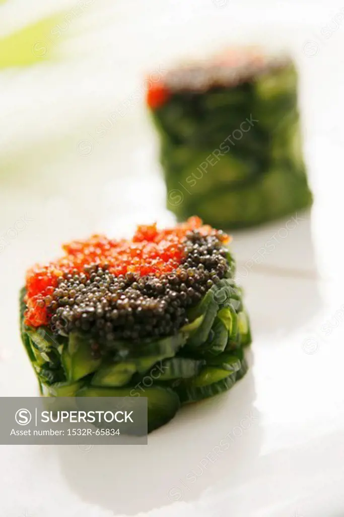 Cucumber caviar