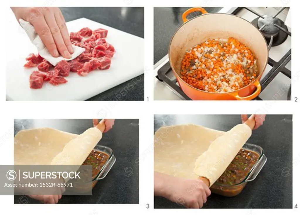 Steps for Making Beef Pot Pie