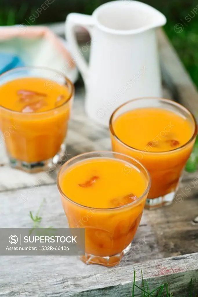Apple, orange and carrot juice
