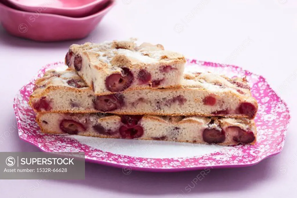 Dolce alle ciliegie (cherry traybake, Italy)