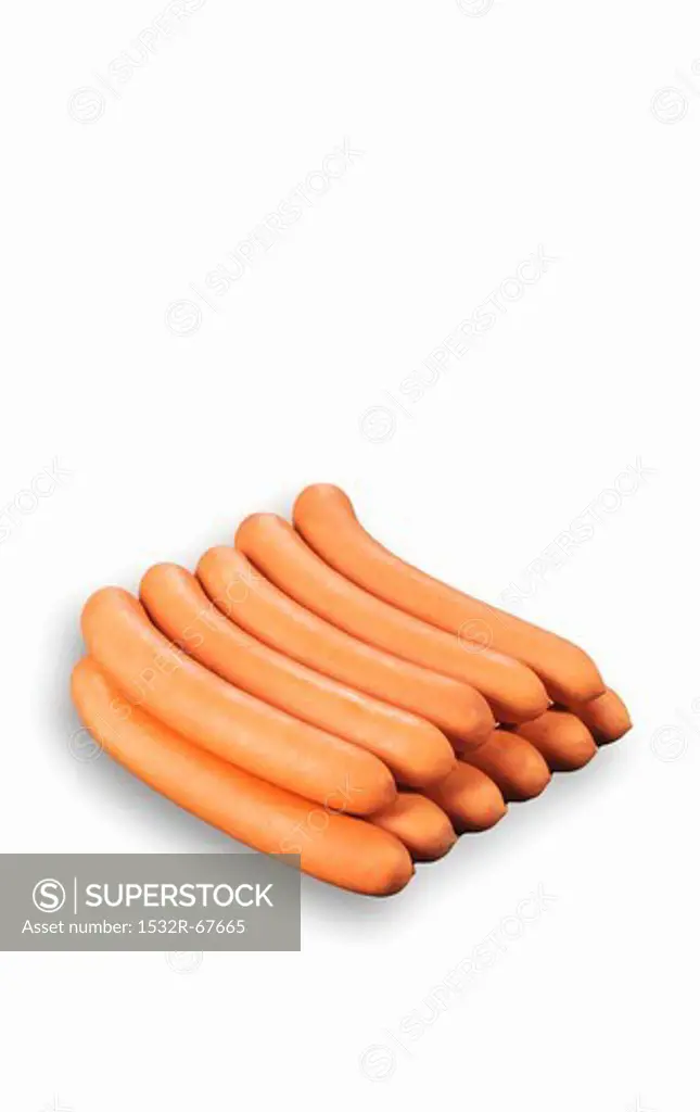 Wiener-style sausages made with turkey