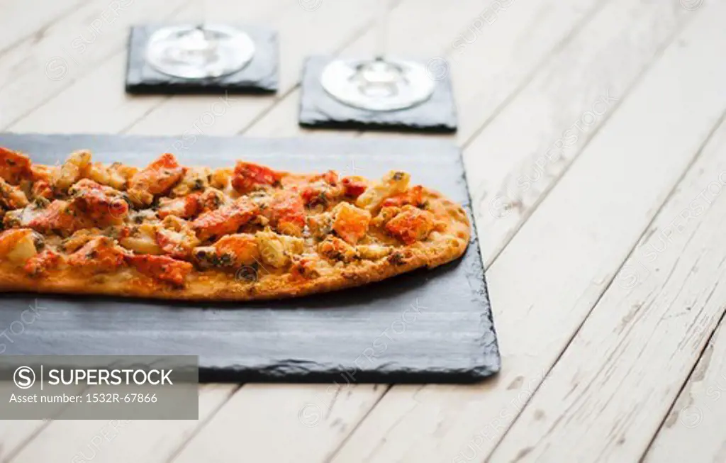 Lobster Topped Flatbread