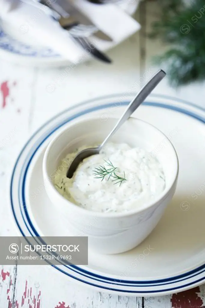 Tzatziki (yoghurt and cucumber dip with garlic)