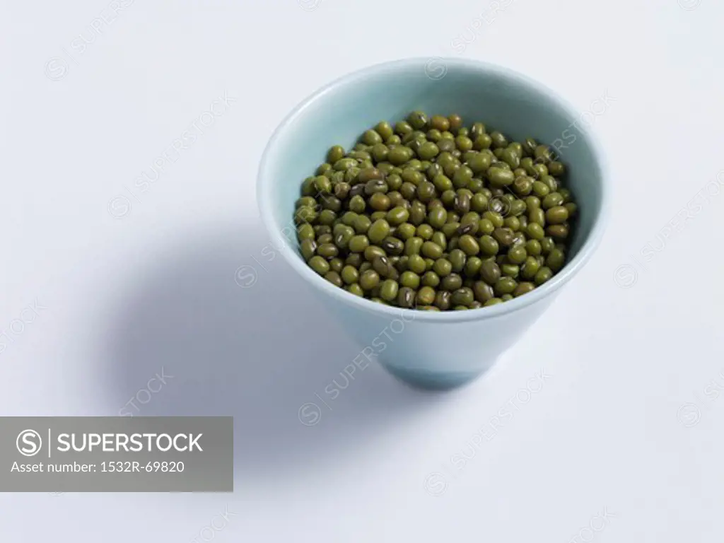 Green soya beans in a bowl