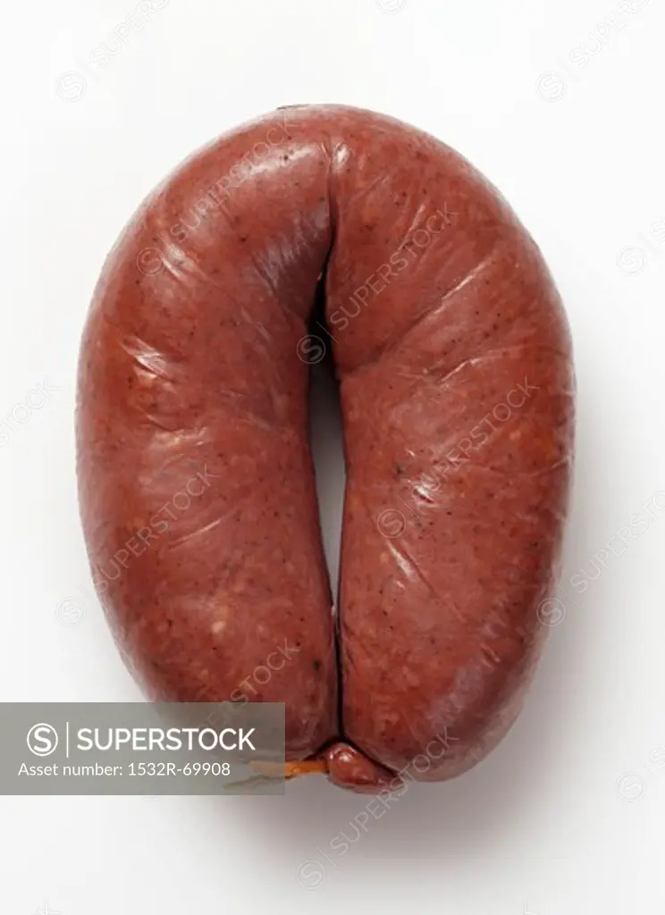 A Grützwurst (blood sausage from Germany)