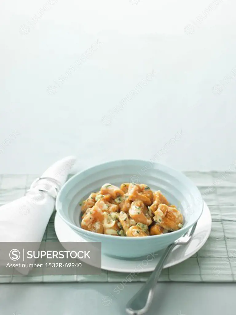 Potato gnocchi with Stilton sauce