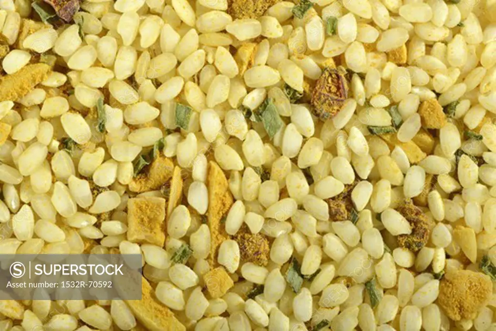 A ready-made risotto mix with almonds, curry and barberries