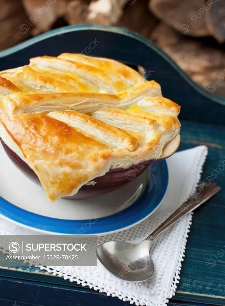 Beef Pie with Puff Pastry Crust
