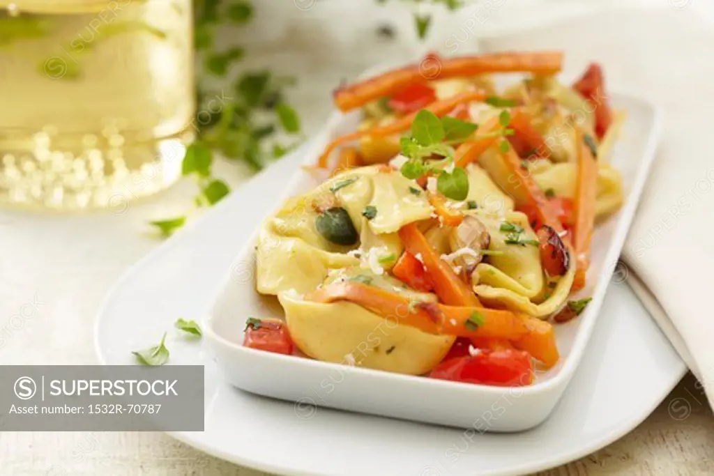 Tortellini with carrots