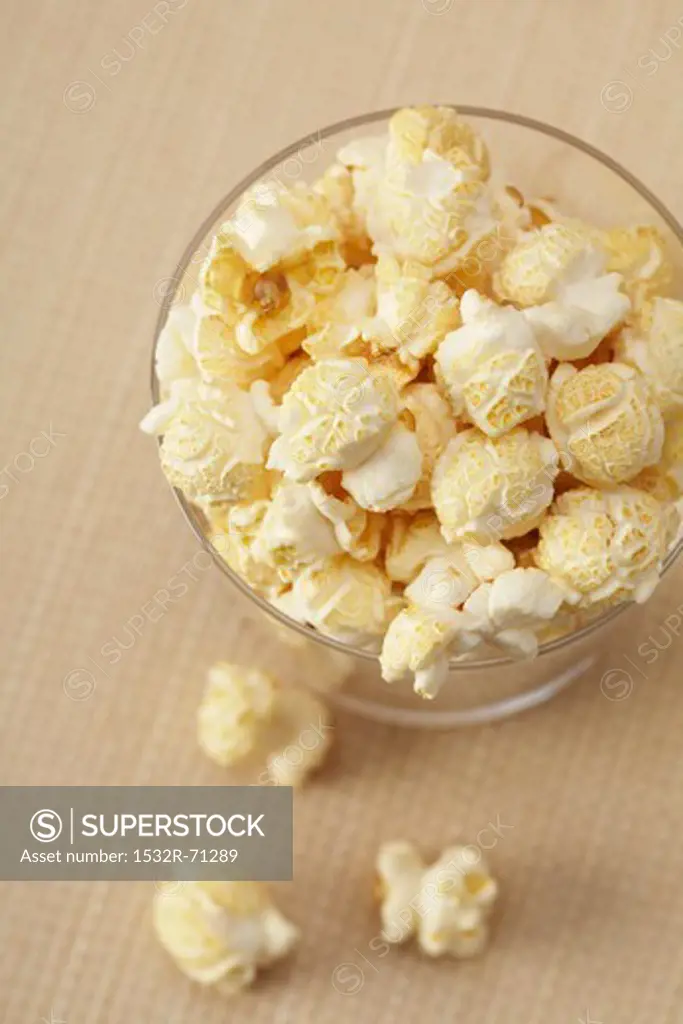Popcorn in a Glass; From Above