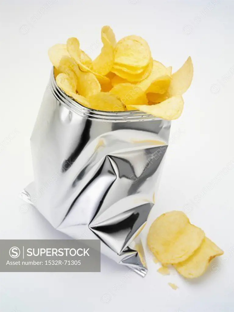 Potato crisps in the packet