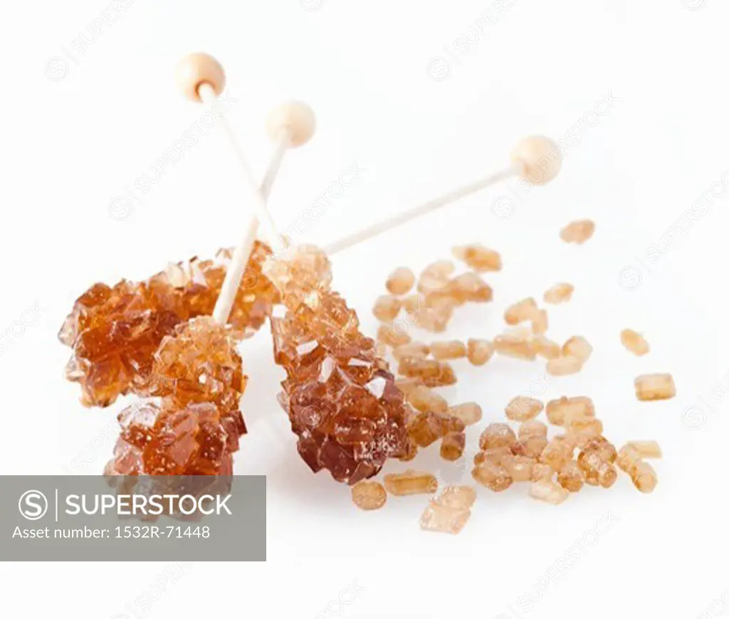 Rock sugar sticks and rock sugar