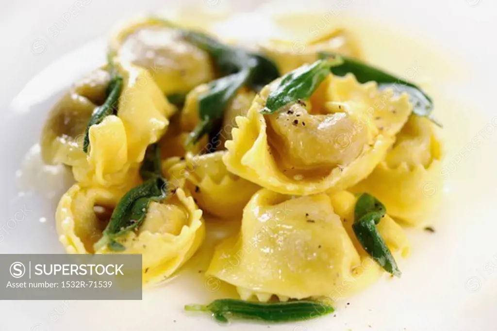 Tortelloni in sage butter