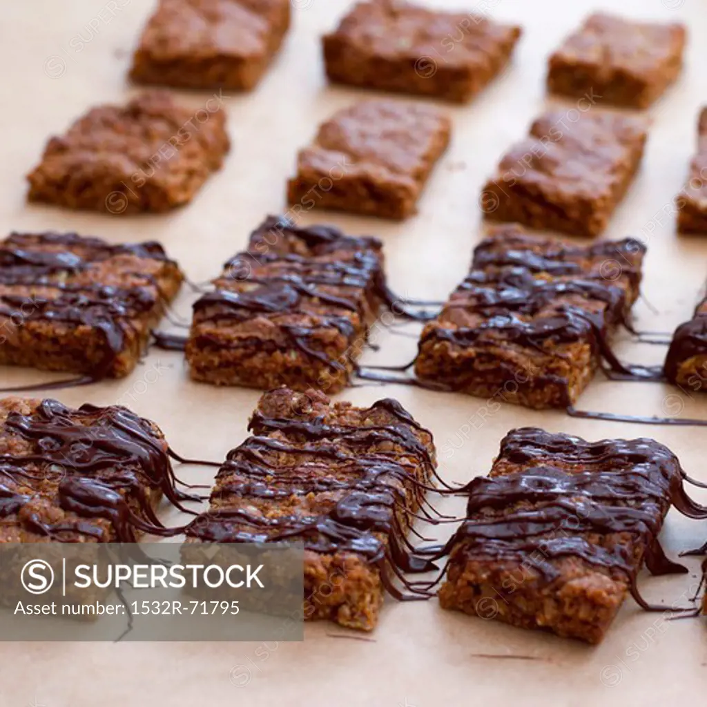 Chocolate Flapjacks (Sweet oat slices, UK)