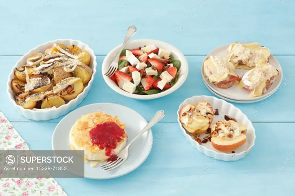 Assorted Camembert dishes