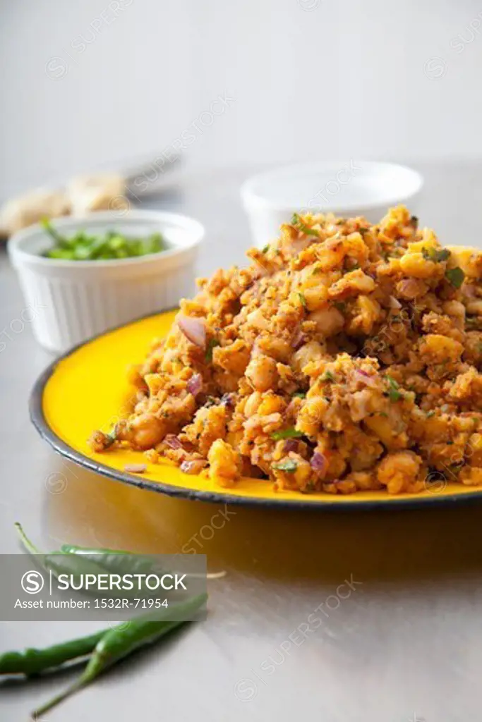 Vegetable filling for samosas