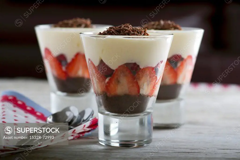 Berry trifles with chocolate, 4/2/2013
