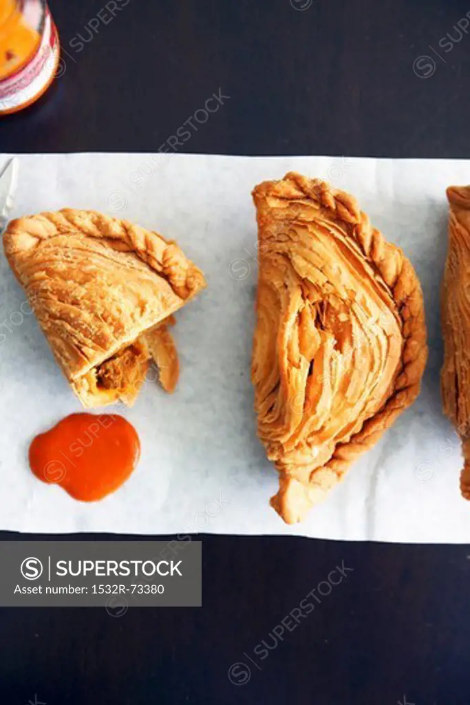 Puff pastry parcels filled with curry (Asia), 8/13/2013