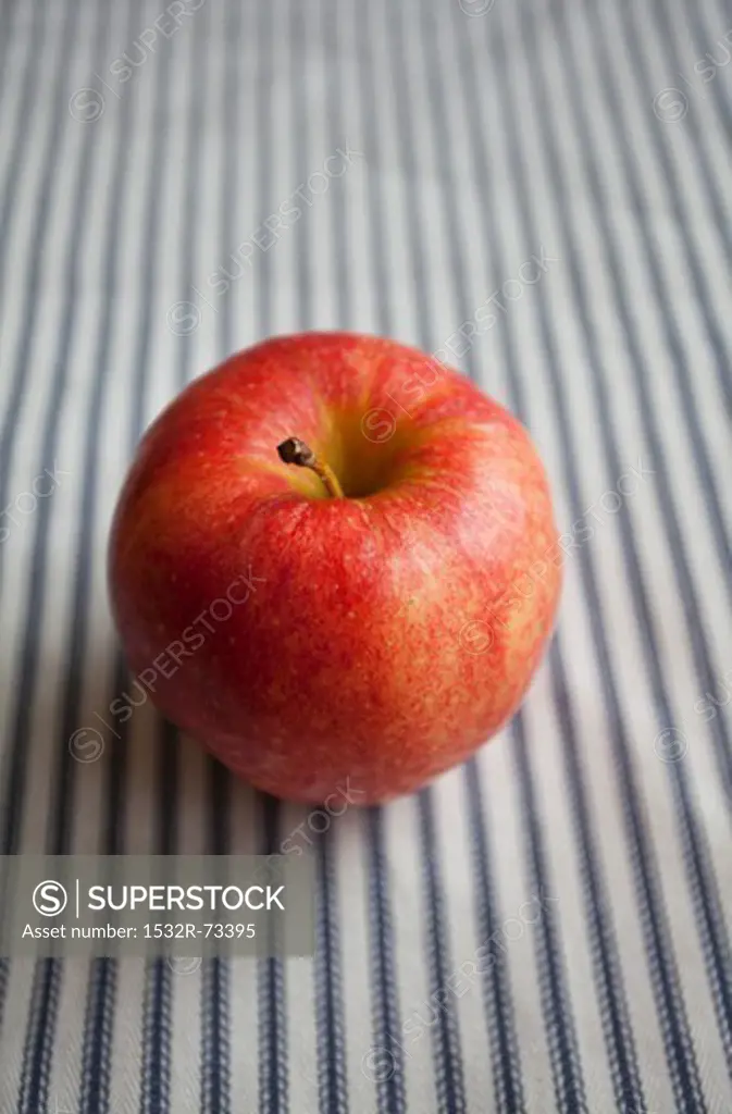 An apple on a striped surface, 8/14/2013
