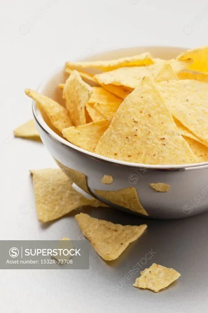 Tortilla chips in a bowl, 8/23/2013