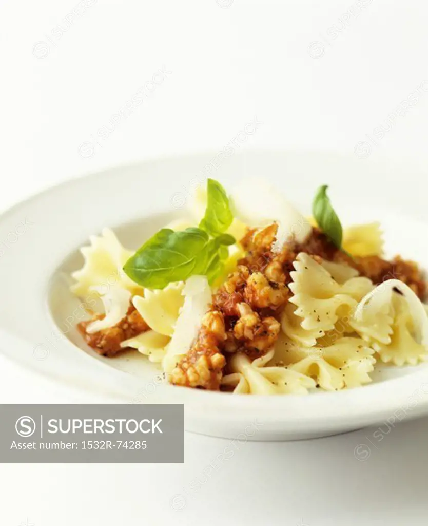 Farfalle with bolognese sauce, 9/6/2013