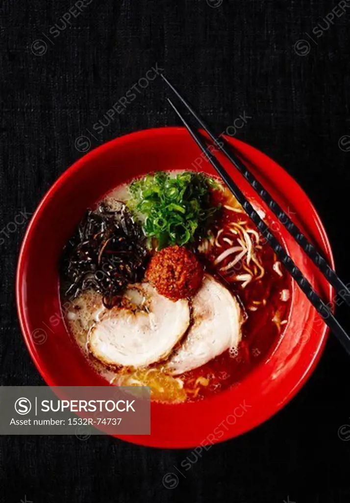 Pork with ramen noodles and vegetables (Japan), 9/16/2013