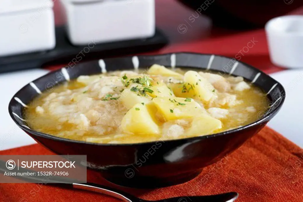 Garlic and potatoes soup, 9/21/2013