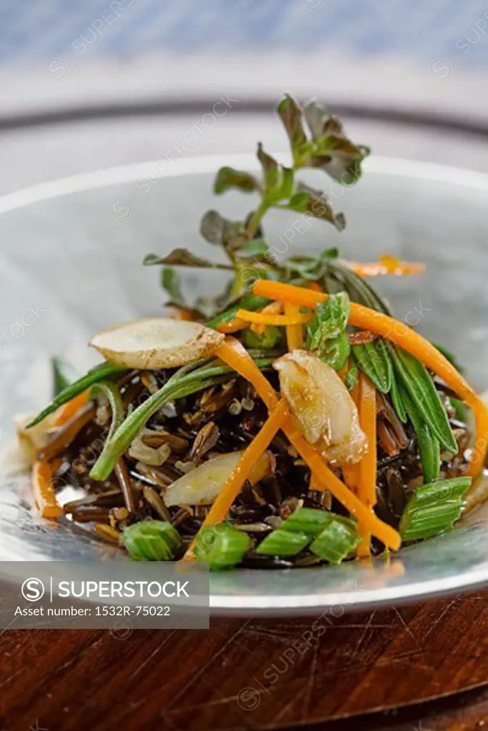 Wild rice with carrots and thistles, 10/14/2013