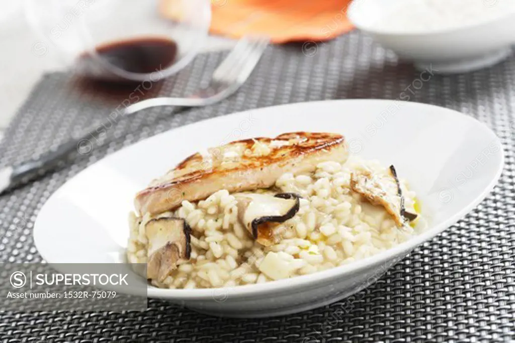 Mushroom risotto with goose liver, 10/3/2013