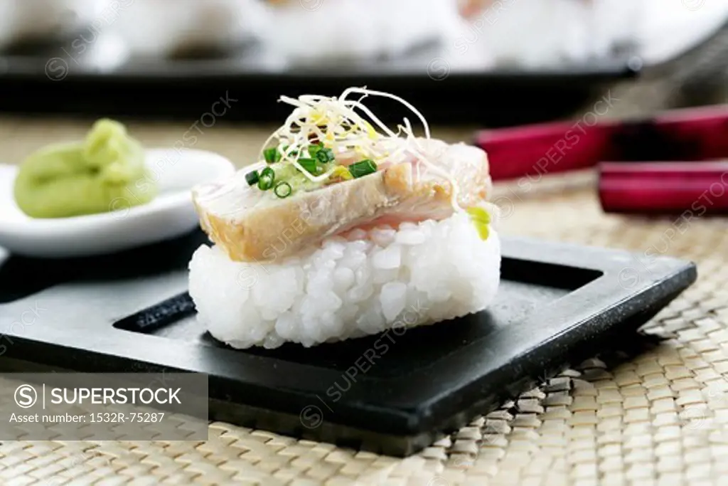 Tuna nigiri sushi, 10/3/2013