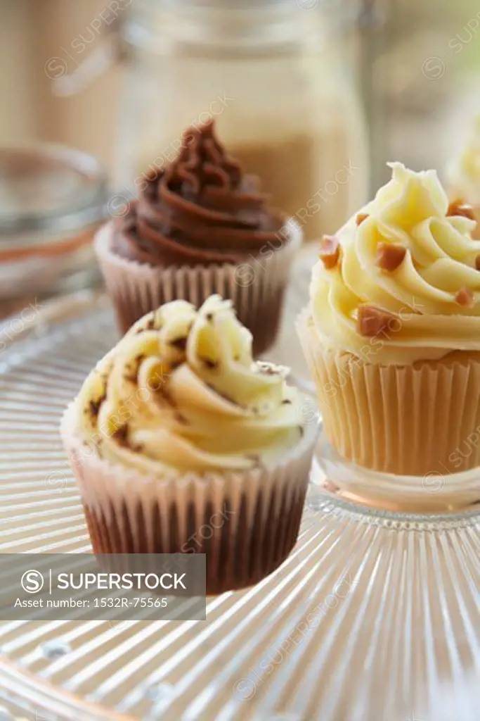 Chocolate, vanilla and caramel cupcakes, 10/16/2013