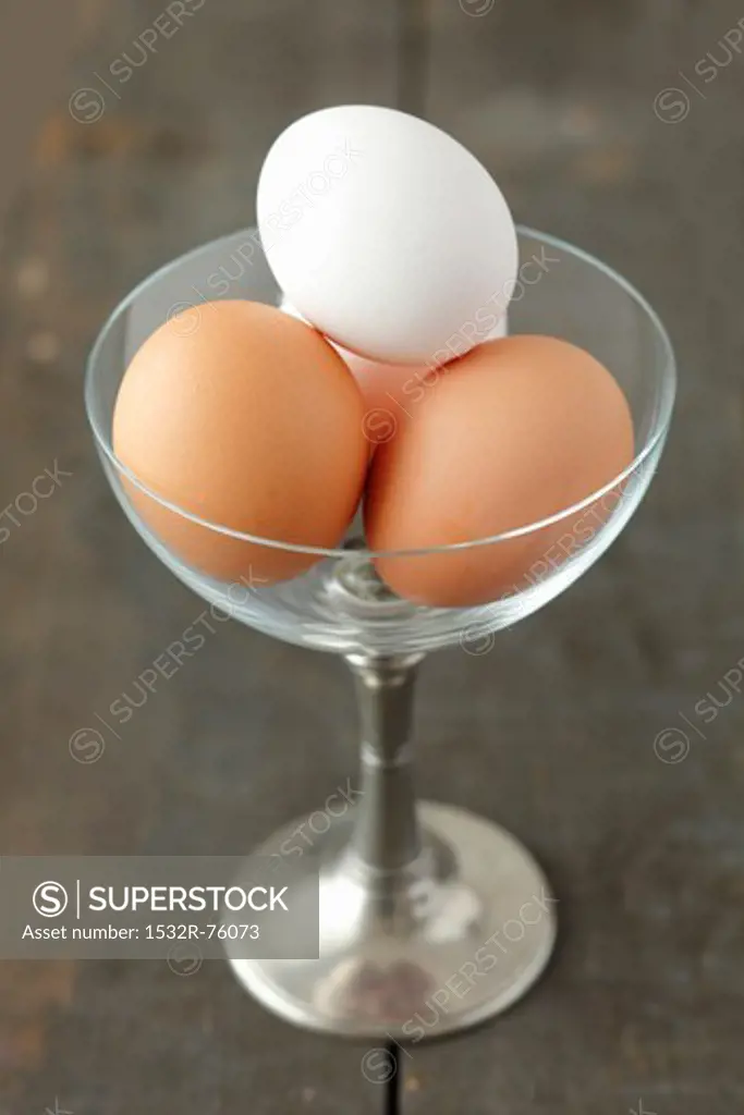 Four eggs in a glass with a stem, 10/28/2013