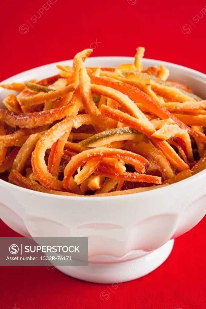 Candied citrus fruit peel in a bowl, 10/29/2013