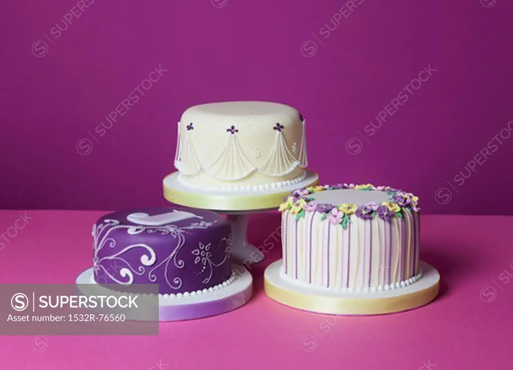 Three different celebration cakes, 11/14/2013